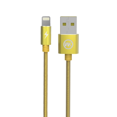 

WK WDC-013i 2.4A 8 Pin Kingkong Fast Charging Data Cable, Length: 1m(Gold)