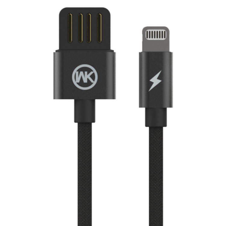 

WK WDC-055i 2.4A 8 Pin Babylon Aluminum Alloy Charging Data Cable, Length: 1m(Black)