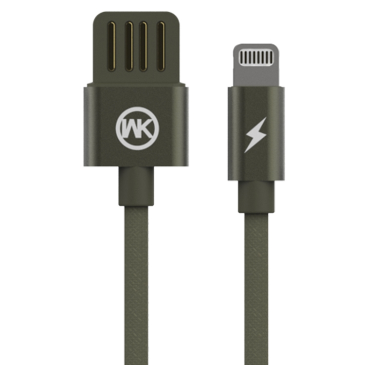 

WK WDC-055i 2.4A 8 Pin Babylon Aluminum Alloy Charging Data Cable, Length: 2m(Green)