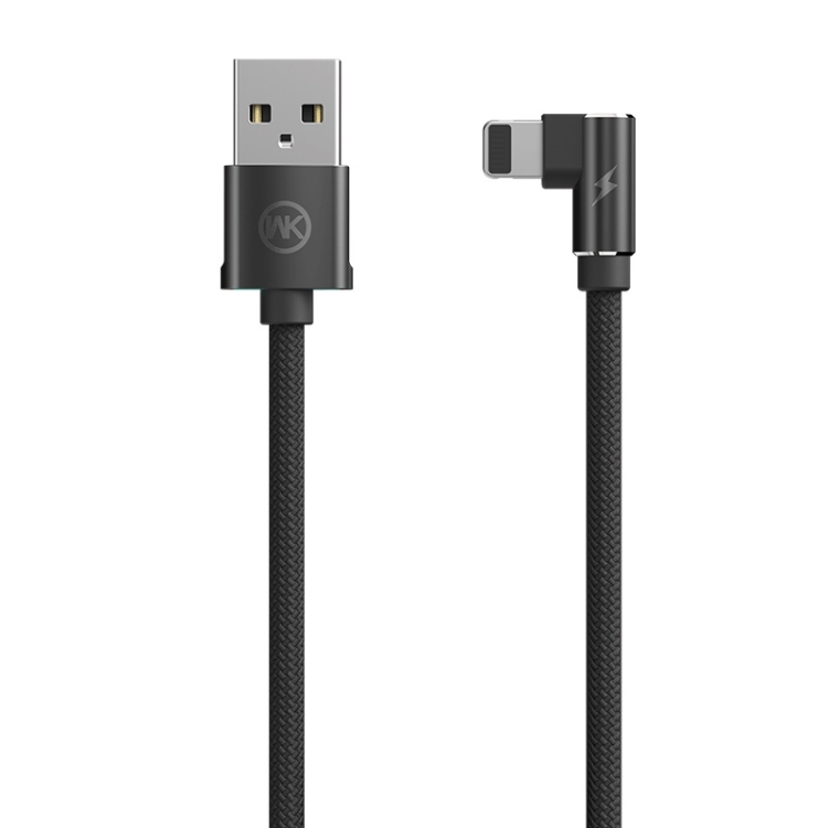 

WK WDC-081i 2.4A 8 Pin 90 Degree Angle Head Gaming Charging Data Cable, Length: 1m