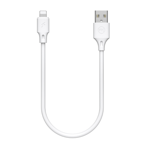 WK WDC-105i 2.4A 8 Pin Full Speed Pro Charging Data Cable, Length: 25cm(White)