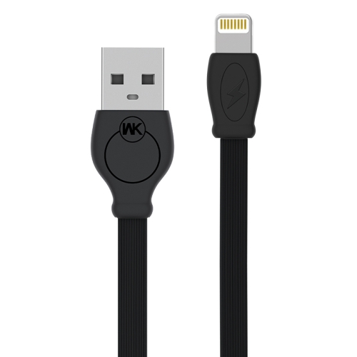 

WK WDC-023i 2.4A 8 Pin Fast Charging Data Cable, Length: 1m(Black)