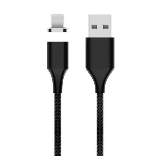 

M11 3A USB to 8 Pin Nylon Braided Magnetic Data Cable, Cable Length: 2m (Black)