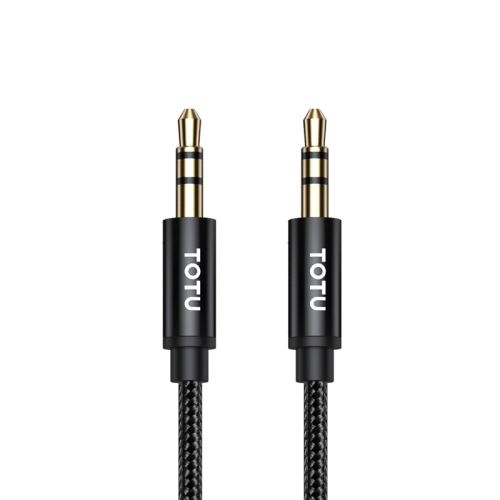 

TOTUDESIGN EAUC-033 Speedy Series 3.5mm Male to 3.5mm Male AUX Audio Cable, Length: 1m(Black)