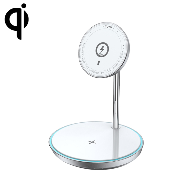 

TOTUDESIGN CACW-057 Minimal Series 15W 2 in 1 Height Adjustable Magnetic Wireless Charger