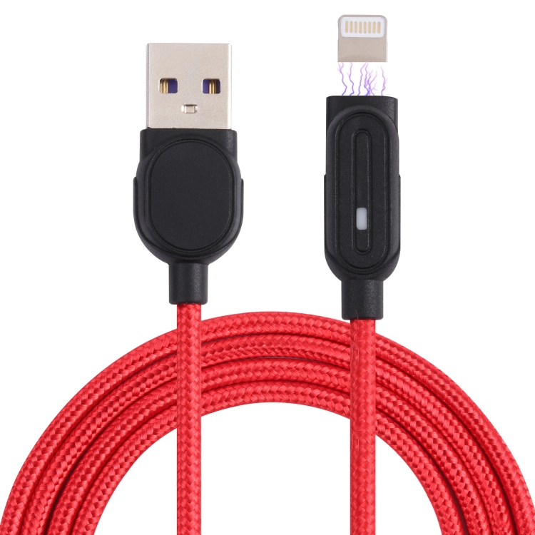 

Magnetic Suction Head 8 Pin to USB Nylon Braided Charging Data Cable, Length: 1m