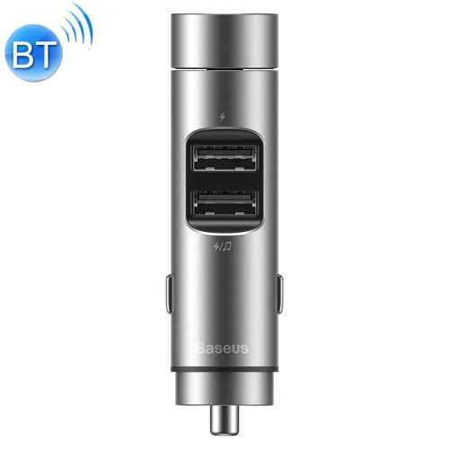 

Baseus T Typed Bluetooth MP3 Car Charge, Baseus Energy Column Car Wireless Bluetooth 5.0 +5V 3.1A MP3 Charger (Silver)