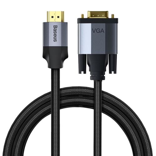 

Baseus Enjoyment Series CAKSX-J0G HD Male to VGA Male Adapter Cable, Length: 1m