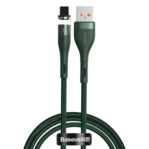 

Baseus 2.4A USB to 8 Pin Zinc Magnetic Fast Charging Sync Data Cable, Length: 1m(Dark Green)