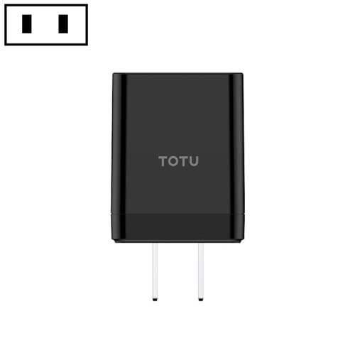 

TOTUDESIGN HY004-2 Happy Series 2.1A Dual USB Ports Travel Charger, CN Plug (Black)