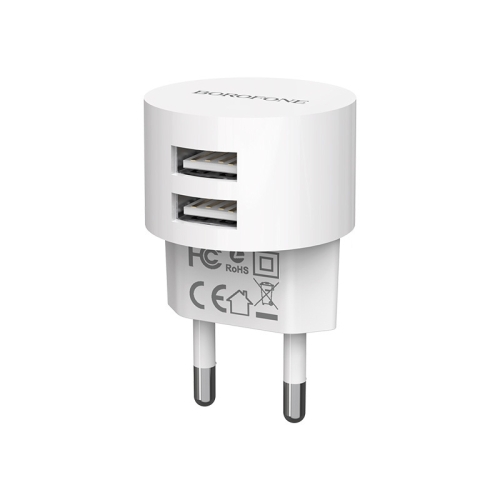 

BOROFONE BA23A 2.1A Brilliant Dual Port Charger Power Adapter, EU Plug