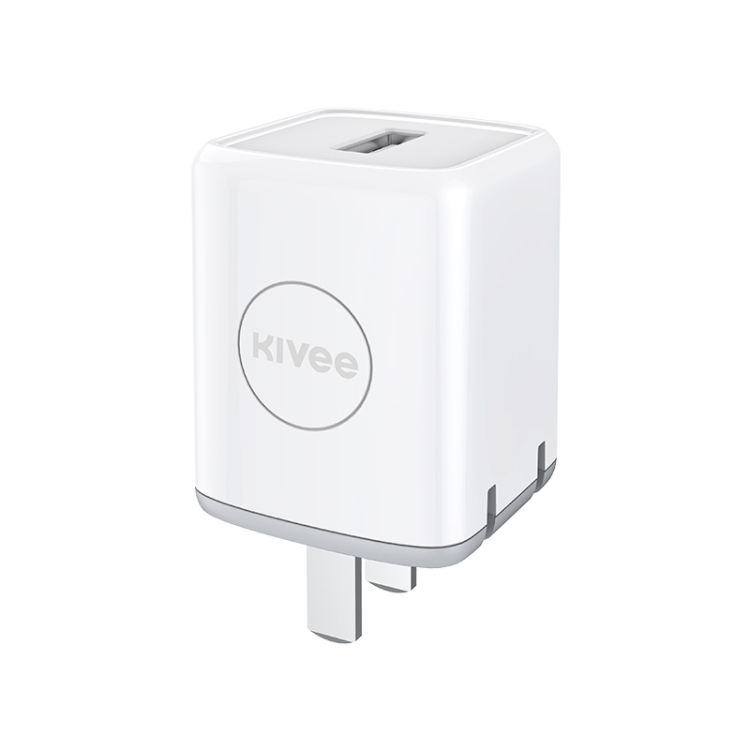 

KIVEE KV-AH10 2.1A Foldable USB Travel Charger Power Adapter (White)