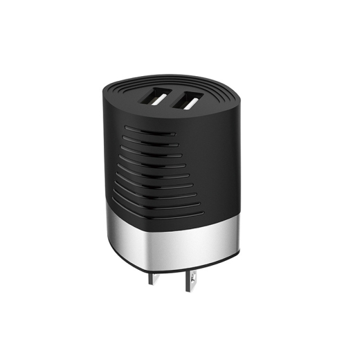

BOROFONE BA26 2.4A Zowie Duplex USB Port Charger Power Adapter, US Plug(Black)