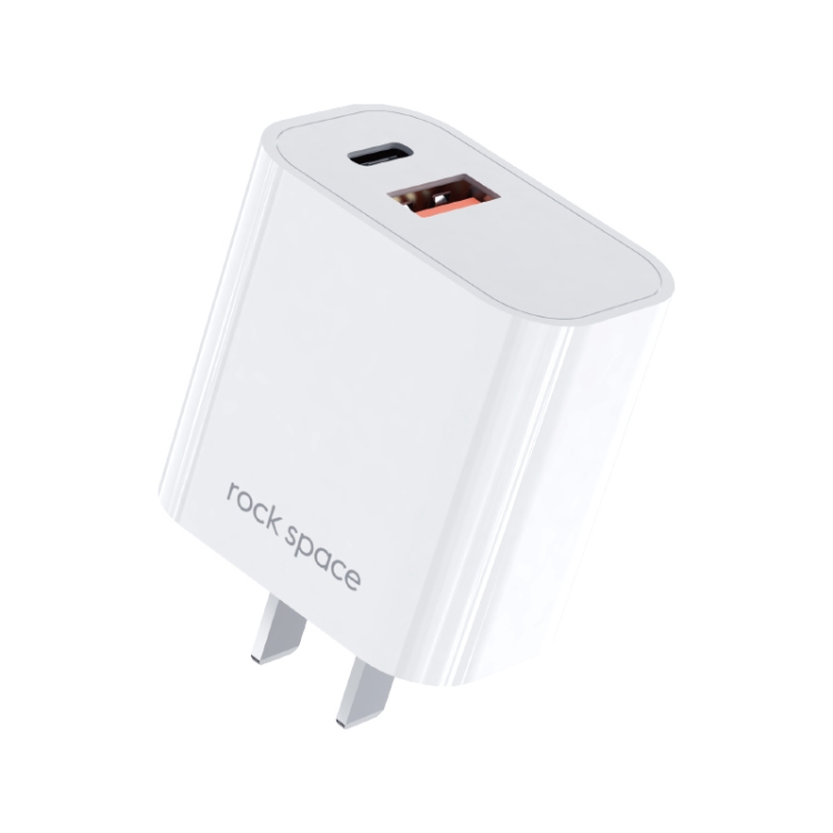 

ROCK T43 20W PD USB-C / Type-C + USB Dual Port Travel Charger, CN Plug