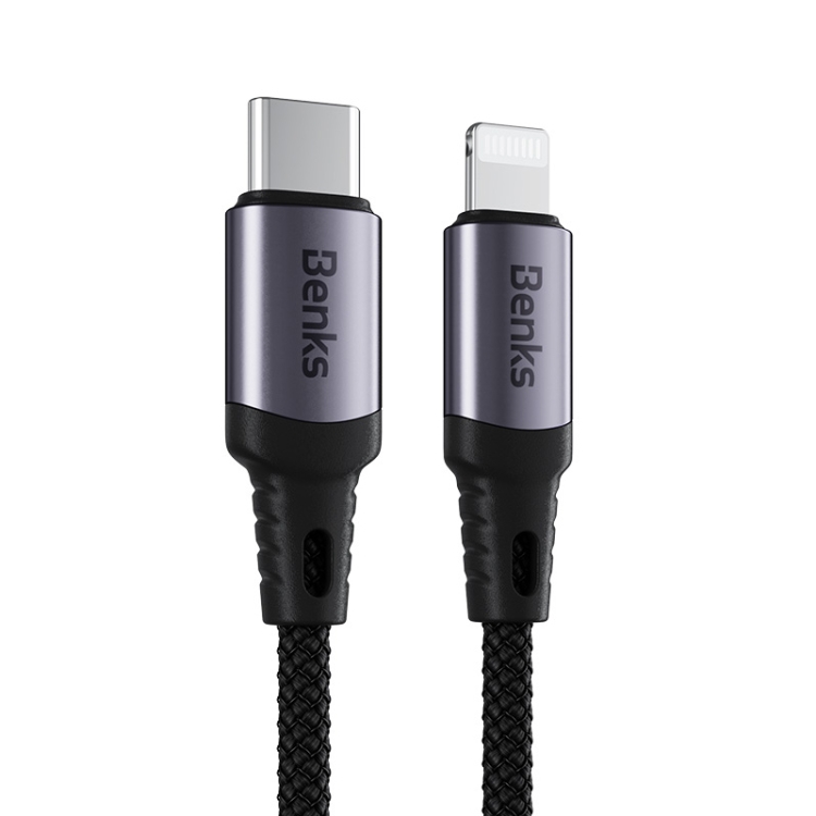 

Benks M16 3A 8 Pin MFI PD Fast Charging Data Cable, Cable Length: 1.2m