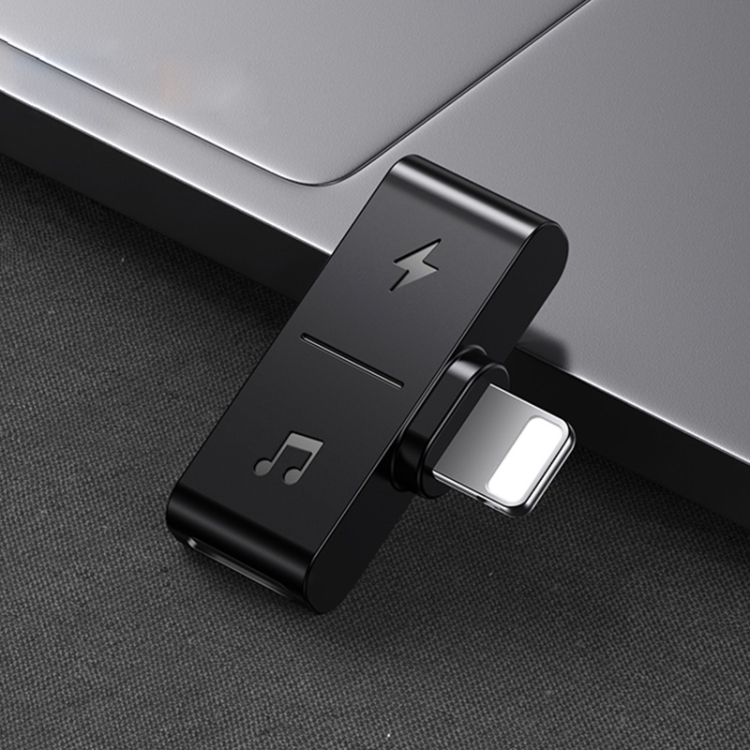 

USAMS US-SJ384 AU12 Dual 8Pin Charging & Audio Adapter(Black)