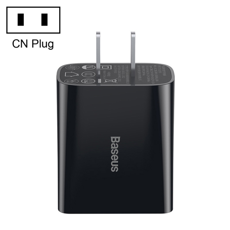 

Baseus Speed Mini Series 18W Single USB Quick Charger, CN Plug(Black)