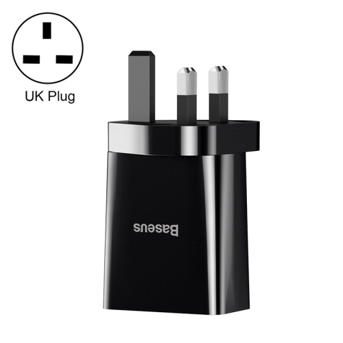 

Baseus Speed Mini Series 10.5W Dual USB Travel Charger, UK Plug(Black)