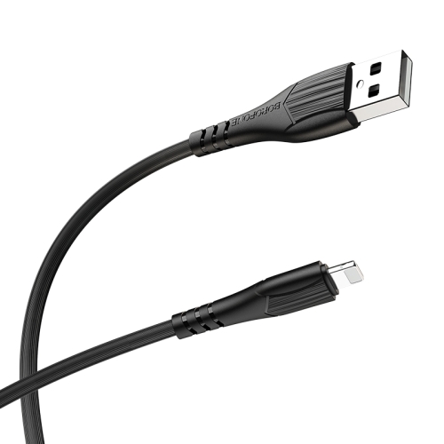 

Borofone BX37 1m 2.4A Max Output USB to 8 Pin Wieldy Charging Data Cable (Black)