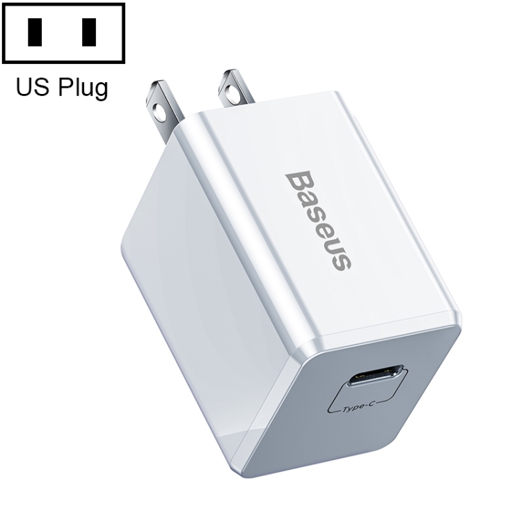 

Baseus Traveler Series 18W USB-C / Type-C Port PD Fast Charger, US Plug