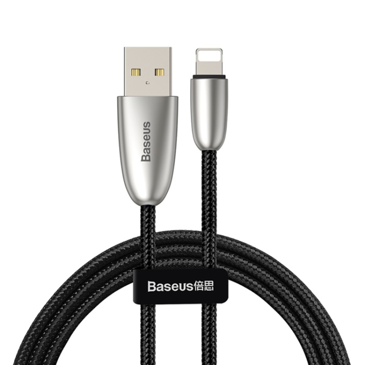 

Baseus Torch Series 2m 1.5A 8 Pin to USB Nylon Braided Data Sync Charging Cable(Black)