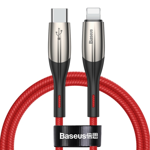 

Baseus Horizontal 18W USB-C / Type-C to 8 Pin Data Sync Charging Cable PD Cable, Length: 1m(Red)