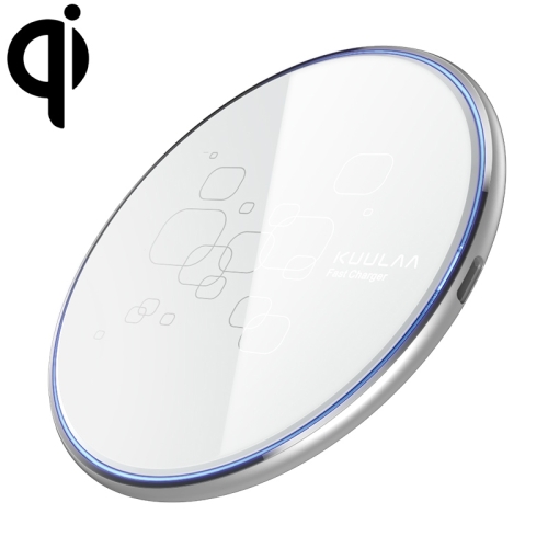 

KUULAA KL-CD14 15W Round Shape Ultra-thin Wireless Charger (White)