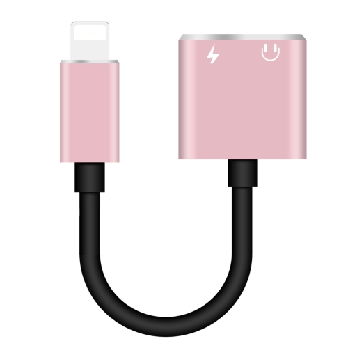

ENKAY Hat-prince HC-15 8 Pin + 3.5mm Jack to 8 Pin Charge Audio Adapter Cable(Rose Gold)