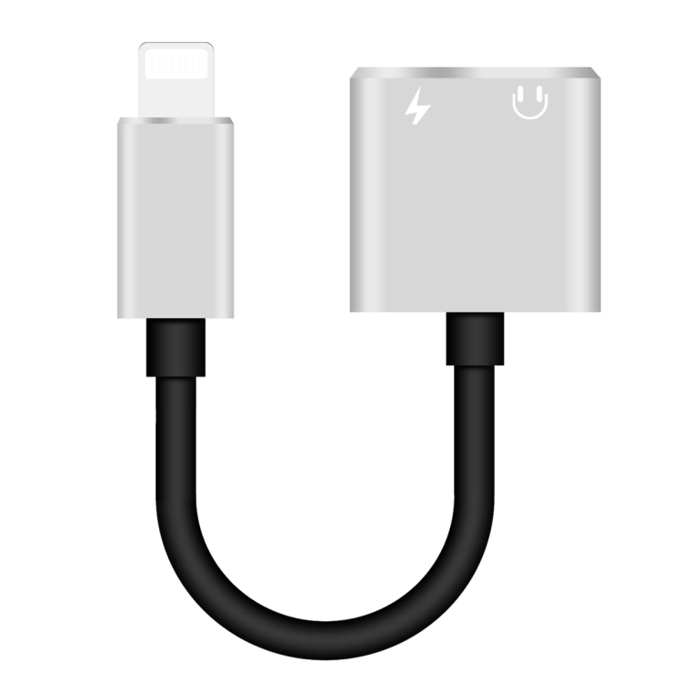

ENKAY Hat-prince HC-15 8 Pin + 3.5mm Jack to 8 Pin Charge Audio Adapter Cable(Silver)