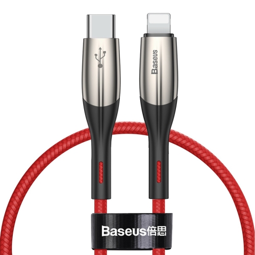 

Baseus Horizontal 18W USB-C / Type-C to 8 Pin Data Sync Charging Cable PD Cable, Length: 2m(Red)