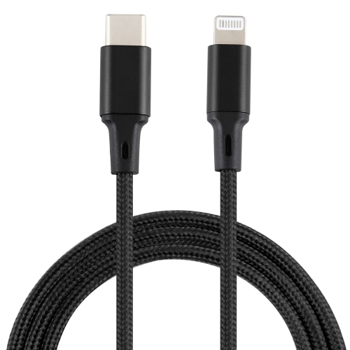 

2A USB to 8 Pin Braided Data Cable, Cable Length: 1m(Black)