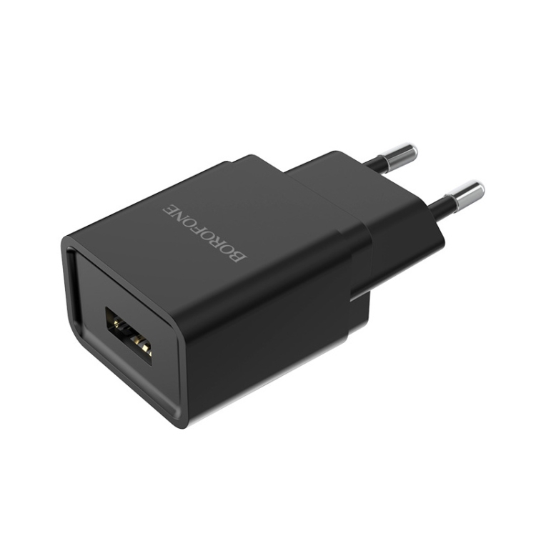 

BOROFONE BA19A Nimble Single Port Charger Power Adapter, EU Plug(Black)