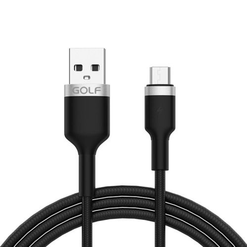 

GOLF GC-71M 3A Micro USB Metal Braided Fast Charging Cable, Length: 1m(Black)