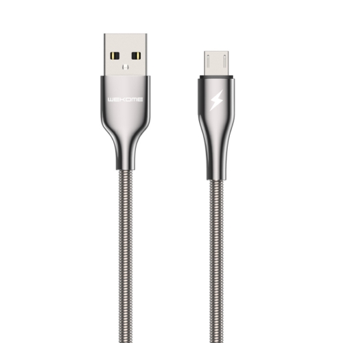 

WK WDC-114i 1m 3A King Kong Pro Series USB to Micro USB Data Sync Charging Cable(Silver)