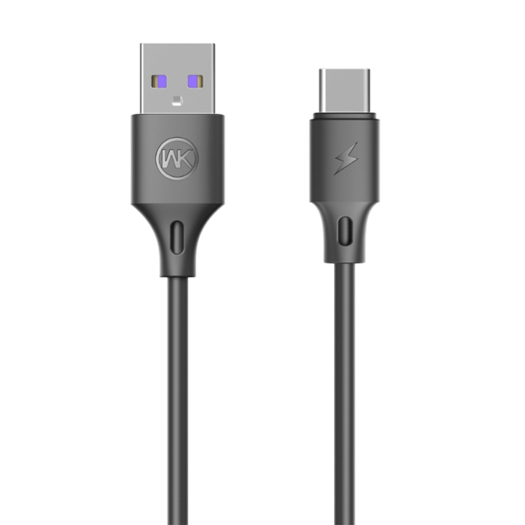 

WK WDC-101 1m 5A Output Full Speed Pro Series USB to USB-C / Type-C Data Sync Charging Cable(Black)