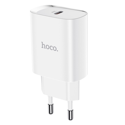 

hoco N14 PD 20W Single Port Smart Travel Charger Power Adapter, EU Plug(White)