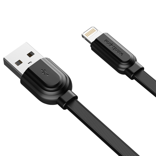 

ROCK S5 5V / 2.4A 8 Pin Charging + Data Synchronization TPE Flat Shape Data Cable, Cable Length: 1m(Black)