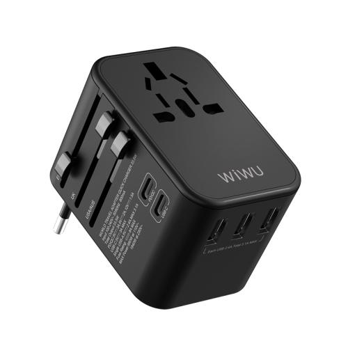 

WIWU UA303 Multi-function Universal Travel Charger Power Adapter (Black)