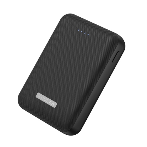 

KUULAA KL-YD02 10000mAh Portable Mini Plaid Texture Charging Power Bank(Black)