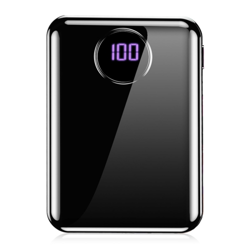 

KUULAA KY-YD03 10000mAh Portable Smooth Surface Digital Display Charging Power Bank(Black)