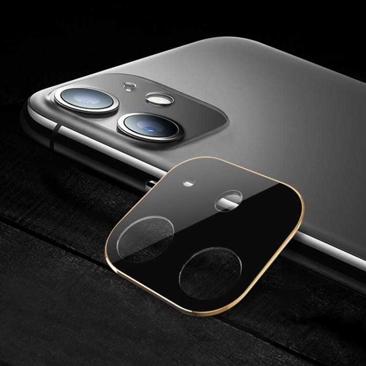 

Titanium Alloy Camera Lens Protector Tempered Glass Film for iPhone 11 (Gold)