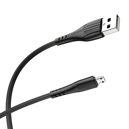 

Borofone BX37 1m 2.4A Max Output USB to Micro USB Wieldy Charging Data Cable(Black)