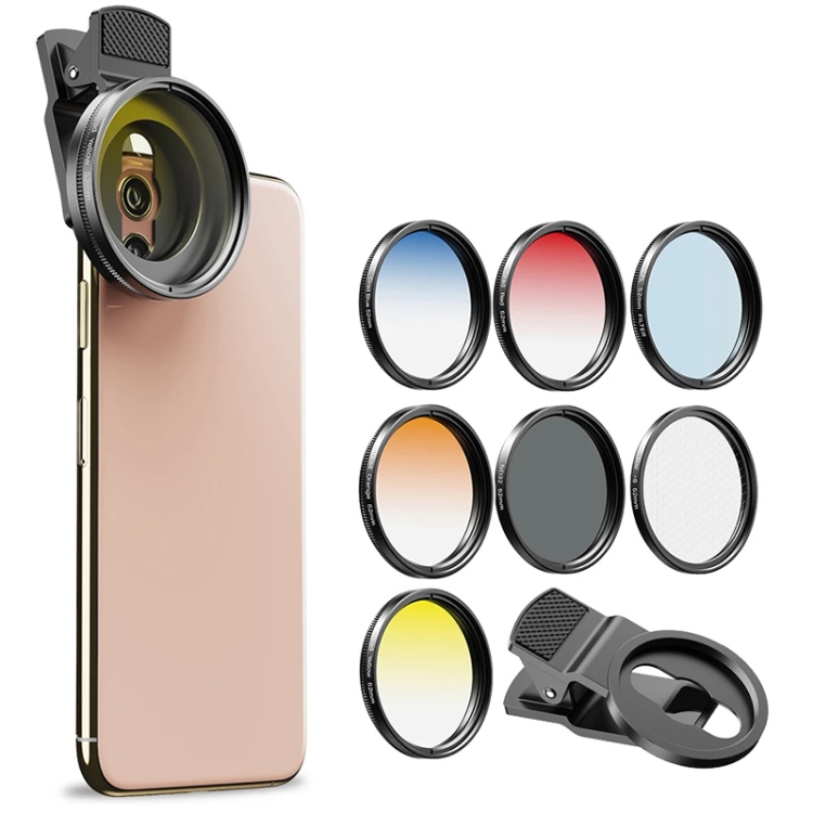 

APEXEL APL-52UV-7G 7 in 1 HD Lens & Filter Kit