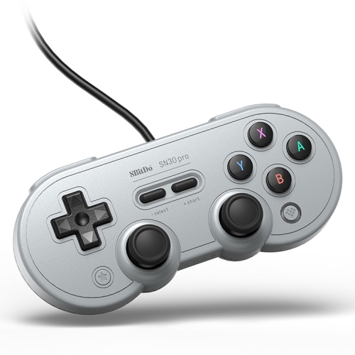 

8Bitdo SN30 PRO USB Wired Gamepad Joystick for Swith / Steam / PC(Grey)