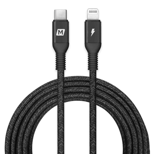 

MOMAX DL50D 3m 18W USB-C / Type-C to 8 Pin PD Nylon Braided Fast Charging Data Cable (Black)