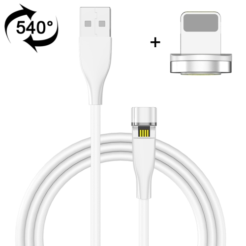 

1m USB to 8 Pin 540 Degree Rotating Magnetic Charging Cable (White)