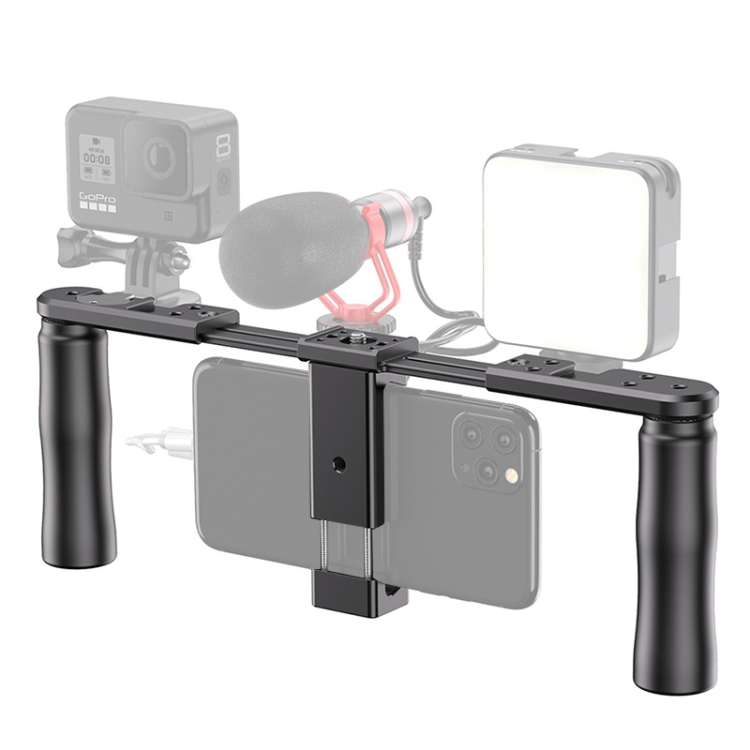 

APEXEL APL-VG02 Two-handed Photography Video Recording Live Broadcast Stabilization Stand Filmmaker Grip for Vlog