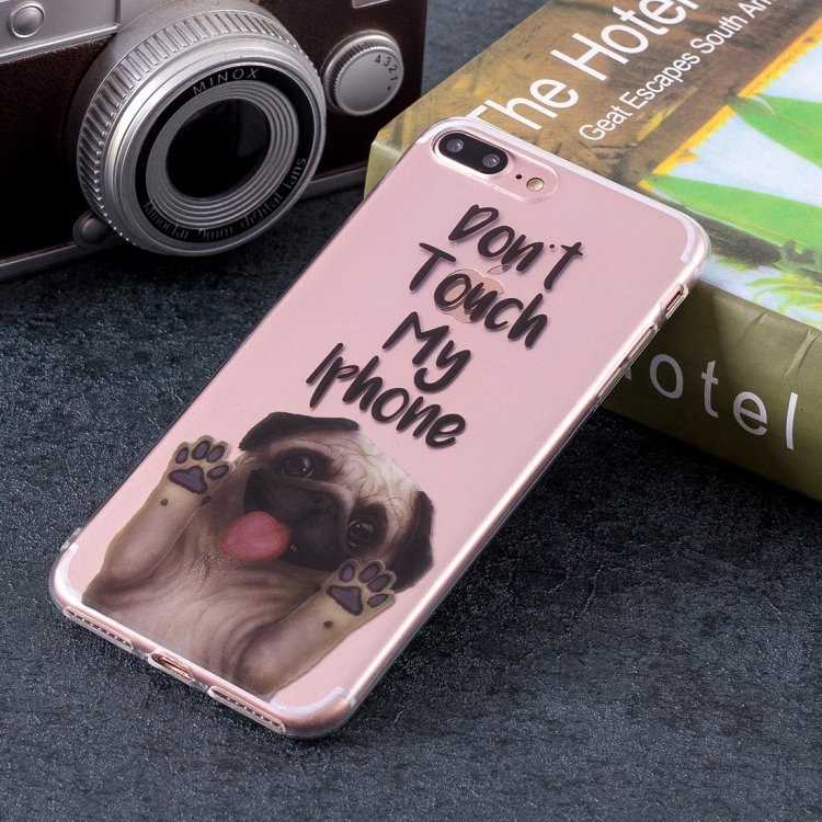 

Dont Touch My Phone Dog Pattern Soft TPU Case for iPhone 8 Plus & 7 Plus