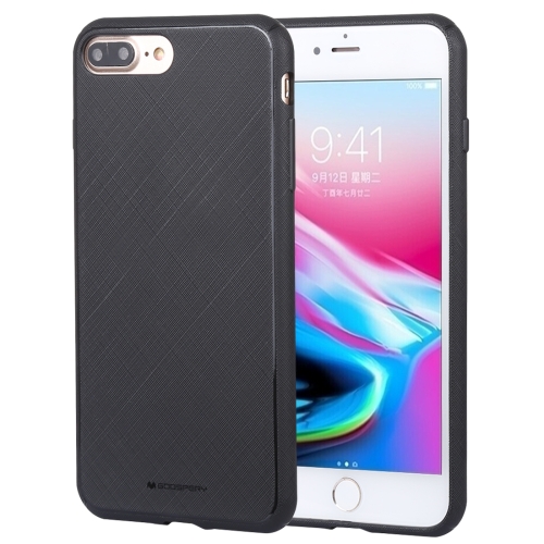 

GOOSPERY STYLE LUX Shockproof Soft TPU Case for iPhone 8 Plus & 7 Plus(Black)