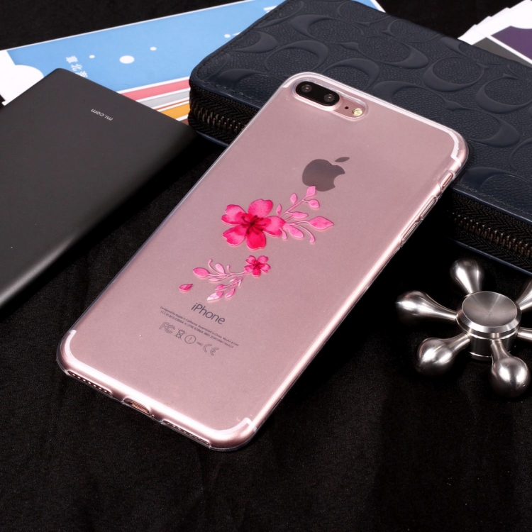 

Red Sakura Pattern TPU Case for iPhone 8 Plus & 7 Plus